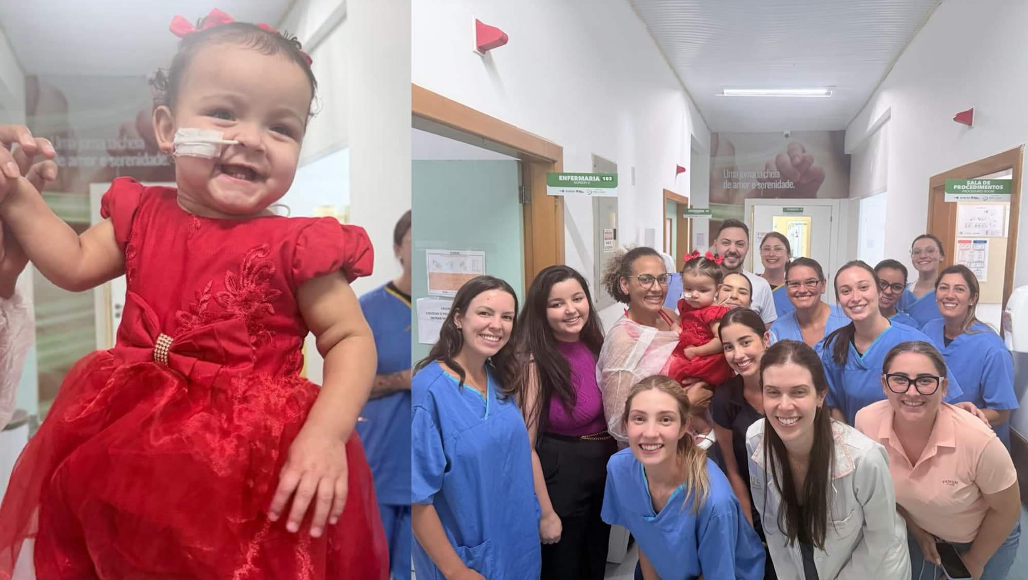 “Meu milagre”: internada desde que nasceu, bebê recebe alta após 400 dias de luta em SC