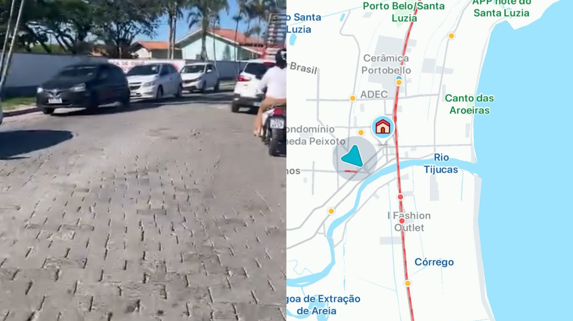 “Travou até a Santa Luzia”: motoristas enfrentam trânsito caótico entre Tijucas e Itapema