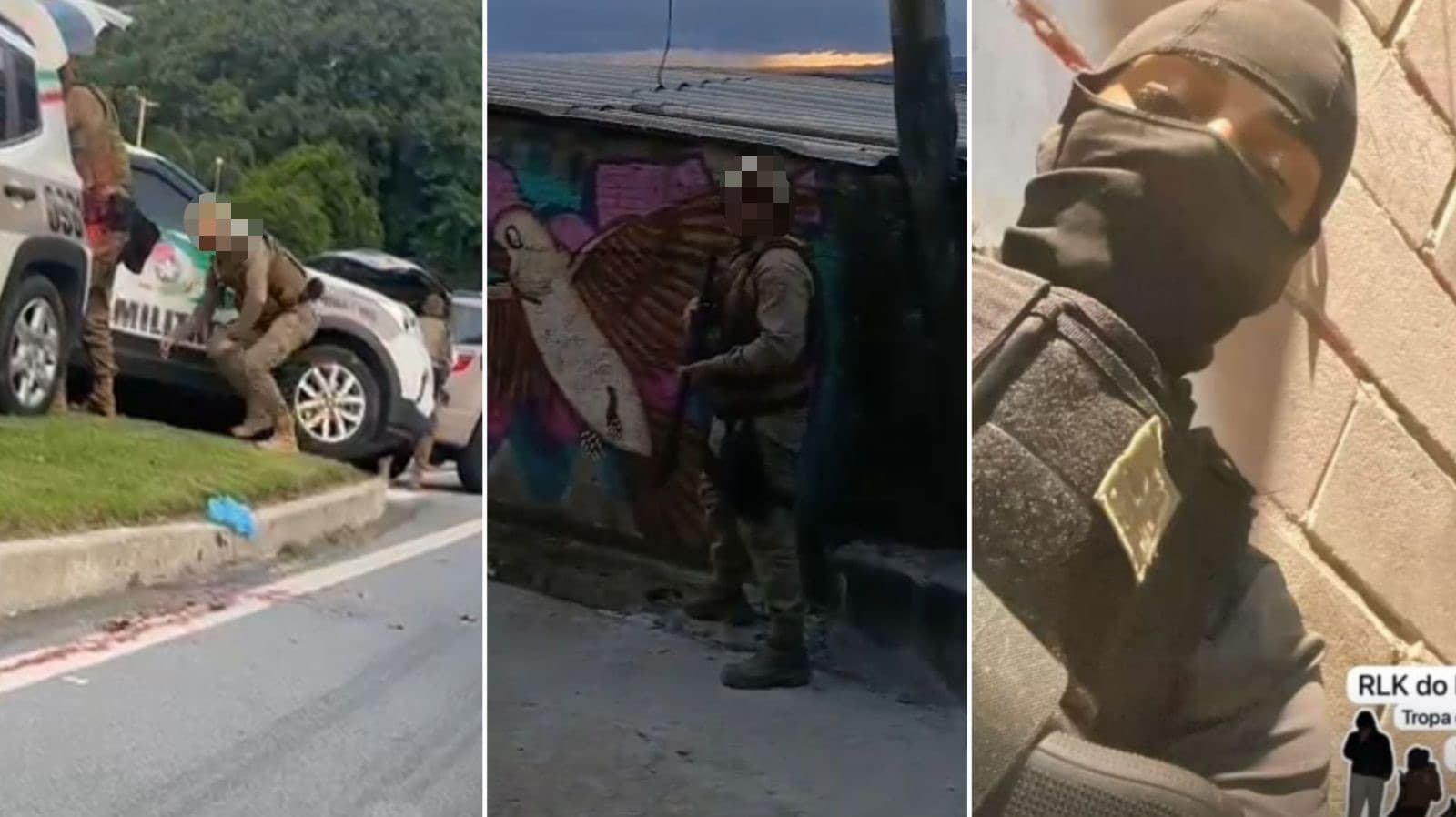 Vídeo mostra PMs encurralados em tiroteio que terminou com criminoso morto em Florianópolis
