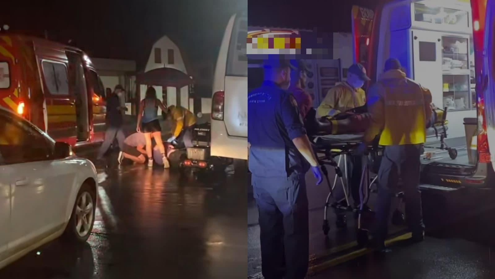 Idoso sofre mal súbito e colide bicicleta elétrica contra ônibus em São João Batista