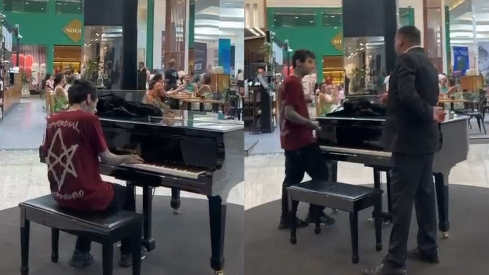 Pianista é “expulso” ao tocar em shopping de Balneário Camboriú e vídeo viraliza