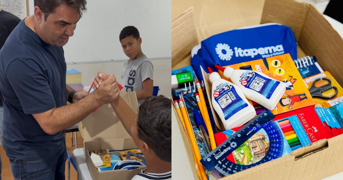 “Cuida e valoriza”, pede prefeito ao distribuir mais de 15 mil kits para alunos de Itapema