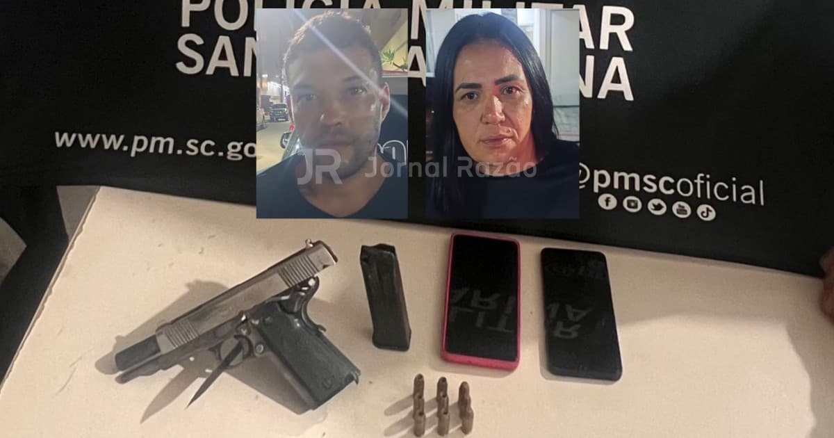 Ataque por vingança em Tijucas quase termina com inocente baleada e casal é preso