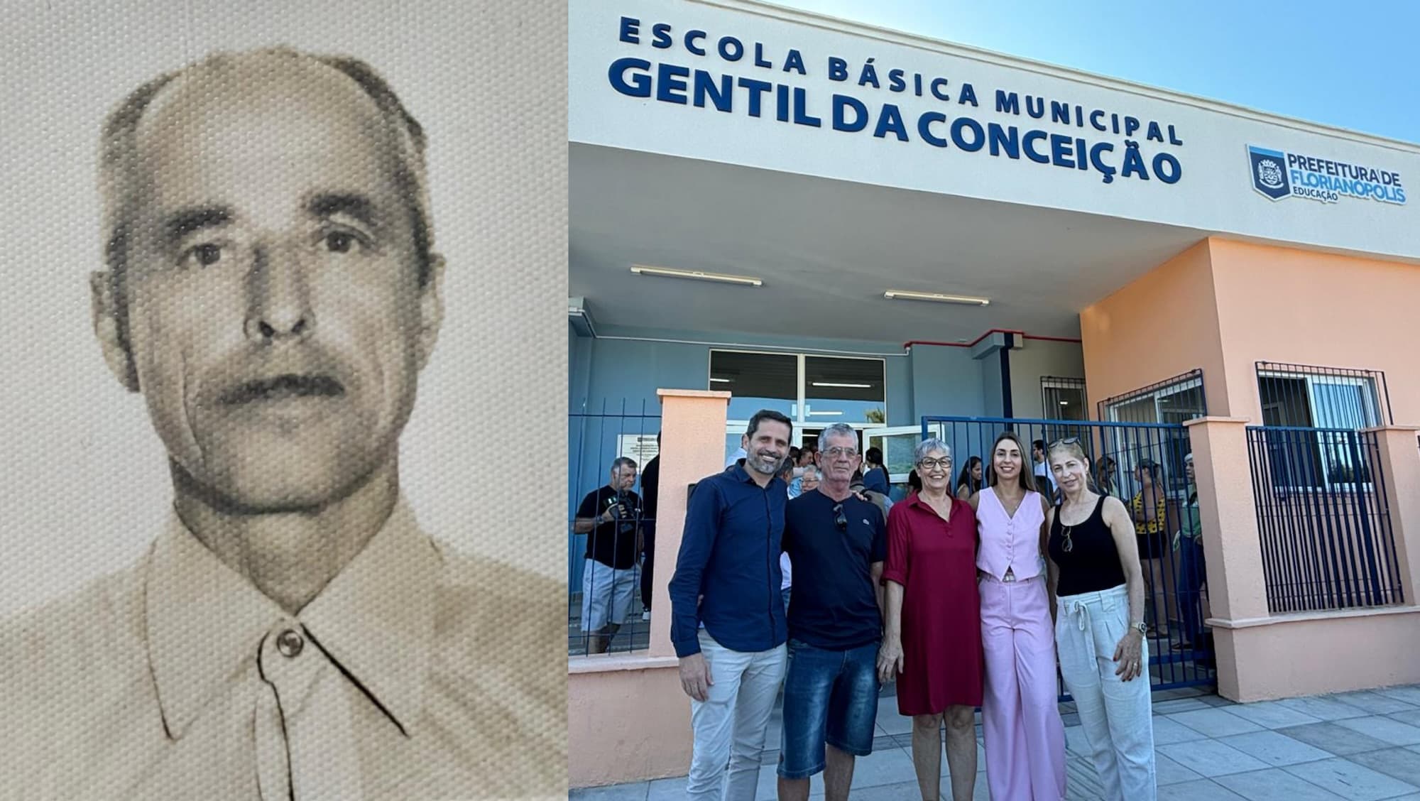 EBM Gentil da Conceição é inaugurada e homenageia educador que marcou gerações em Florianópolis