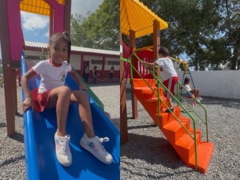 Chega de parquinho velho: Tijucas troca brinquedos de todas as 29 escolas municipais