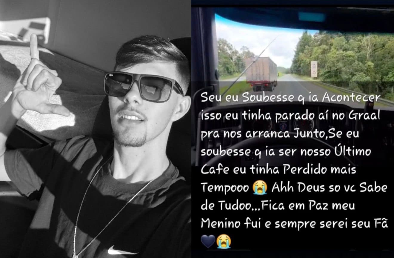 Jovem caminhoneiro de Tijucas morre em grave acidente: “menino de ouro”