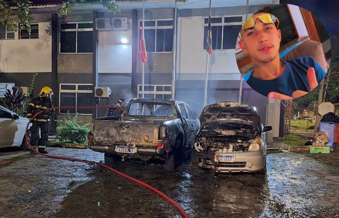 Carro usado para matar jovem em Florianópolis é incendiado em frente a delegacia no “aniversário” do PGC
