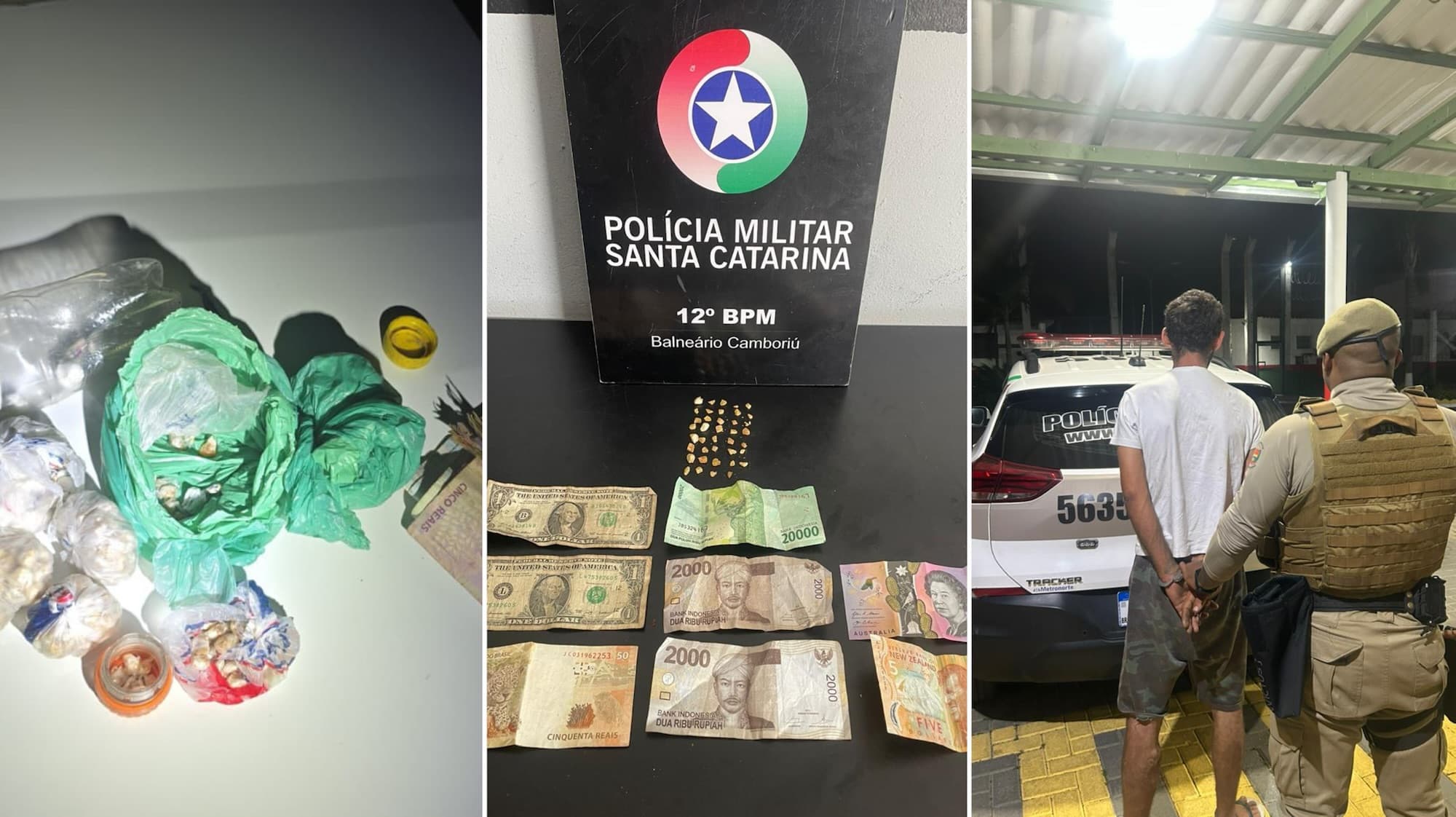 Suspeitos morrem em confronto e PM prende quatro por tráfico durante operações no Litoral Norte de SC