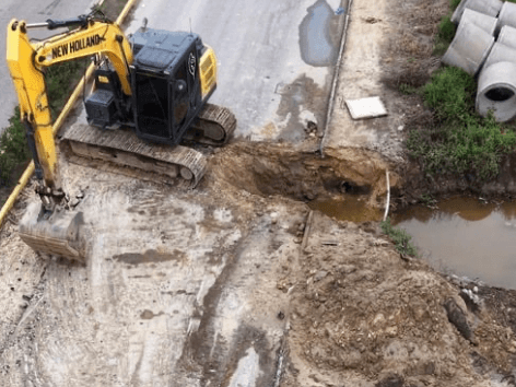 Combate aos alagamentos: Tijucas amplia sistema de drenagem e obras mudam o trânsito na cidade