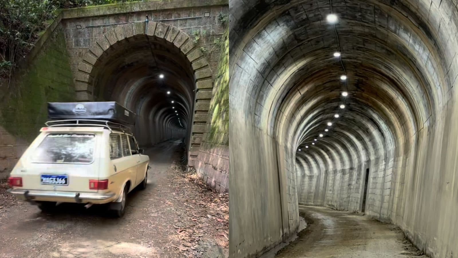 Túnel de 70 anos da antiga ferrovia ganha nova vida e vira destino turístico no Vale do Itajaí