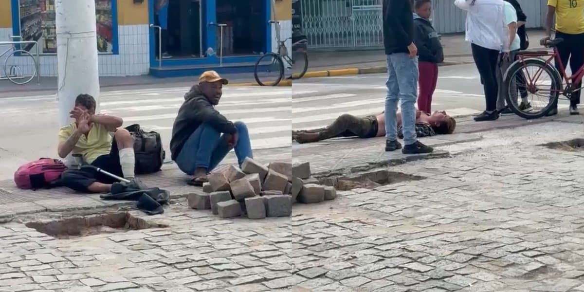 “Acabou a paciência”: morador de rua é espancado em Tijucas após importunar clientes de mercado