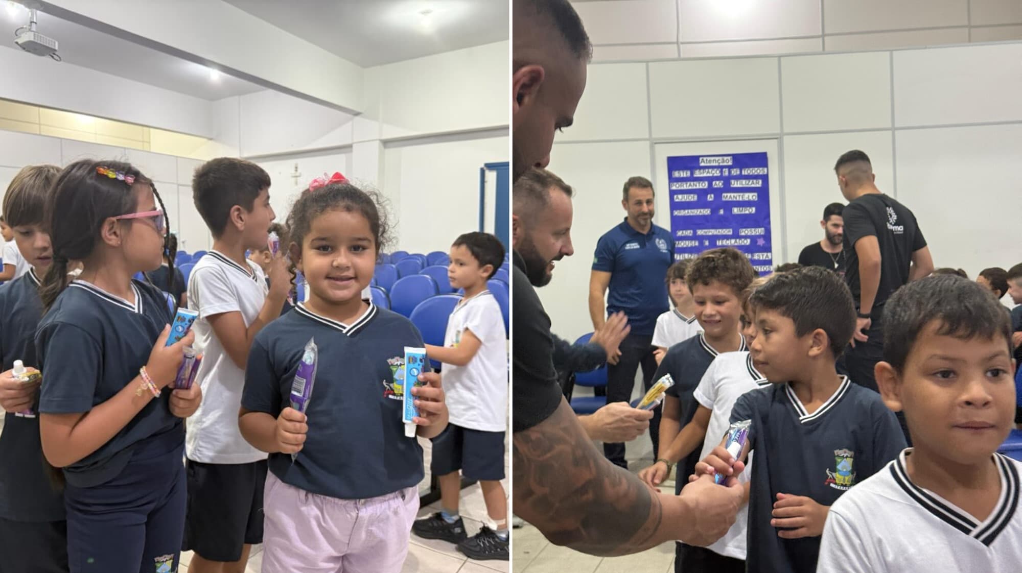 Crianças das escolas municipais de Itapema ganham kits de higiene bucal