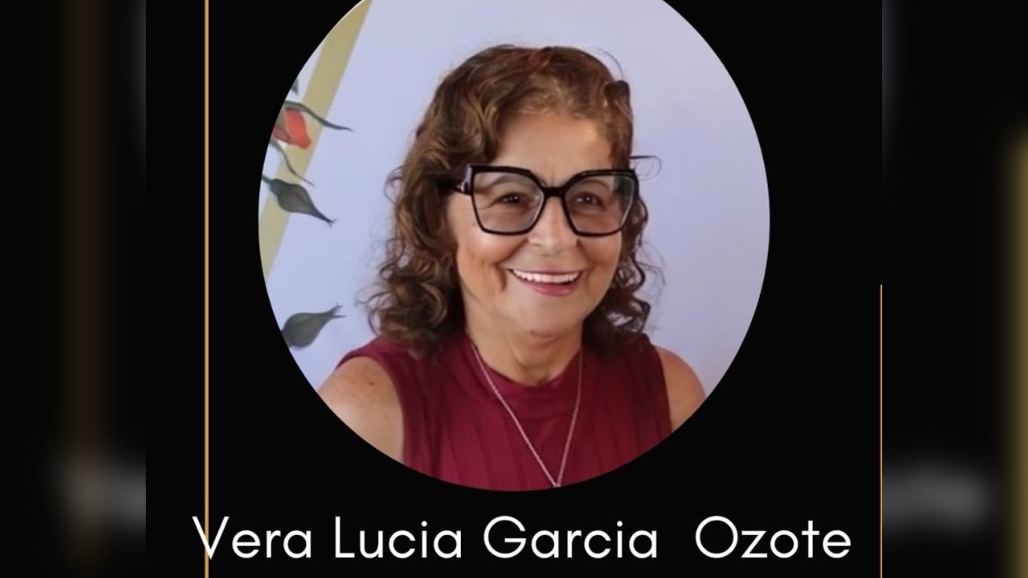 Nota de falecimento de Vera Lucia Garcia Ozote