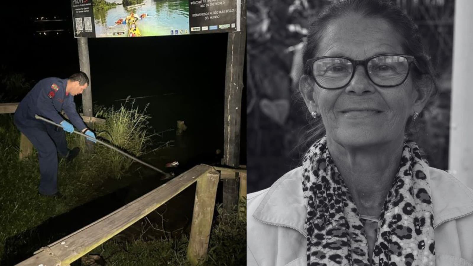 Em noite congelante, mulher morre com suspeita de afogamento em rio de SC; VÍDEO