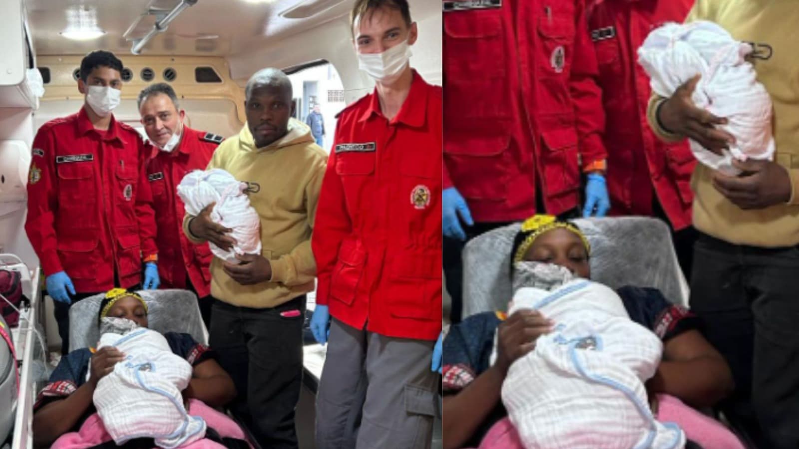 Ambulância vira maternidade improvisada para nascimento de gêmeos em SC
