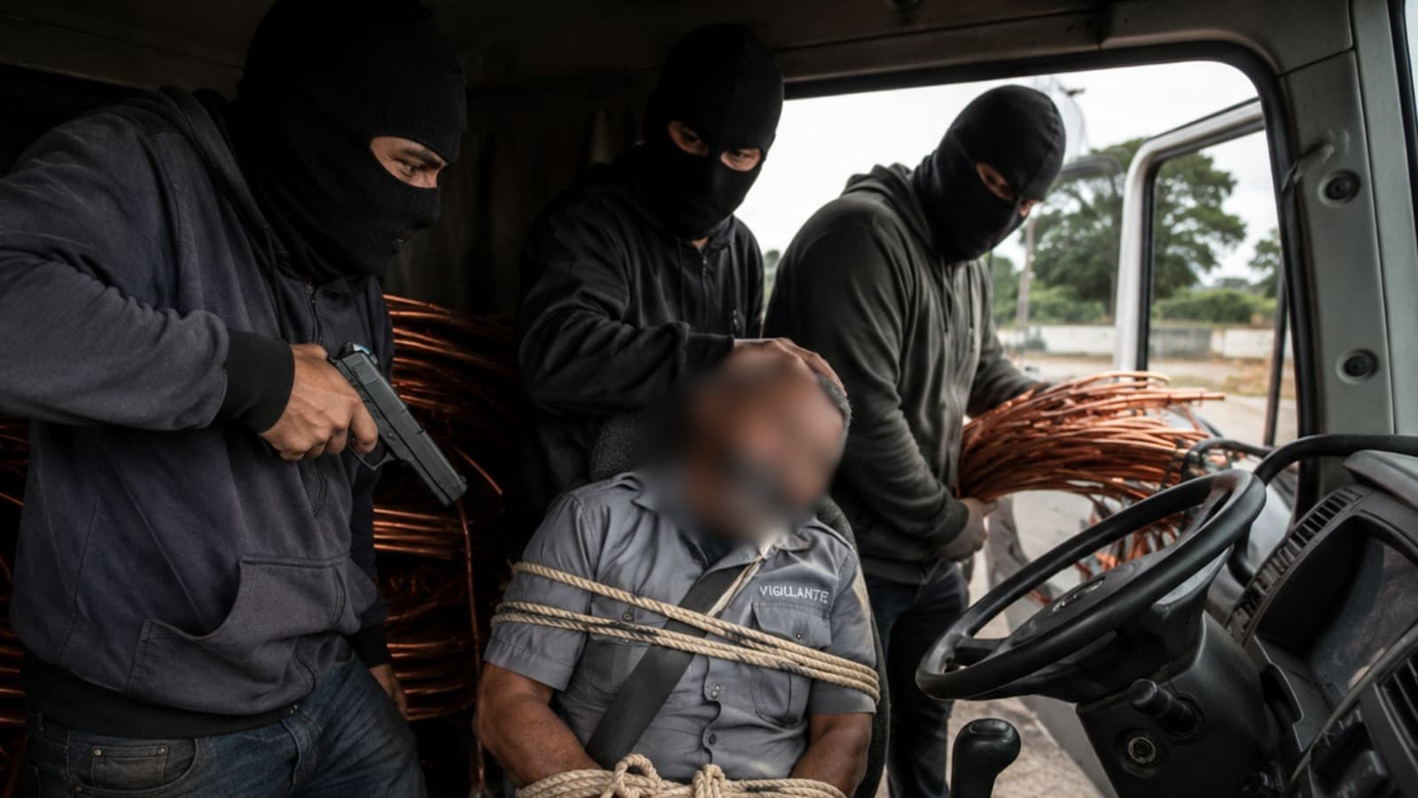 Trio que invadiu empresa, prendeu vigilante em contêiner e fugiu com carga de cobre em SC é condenado