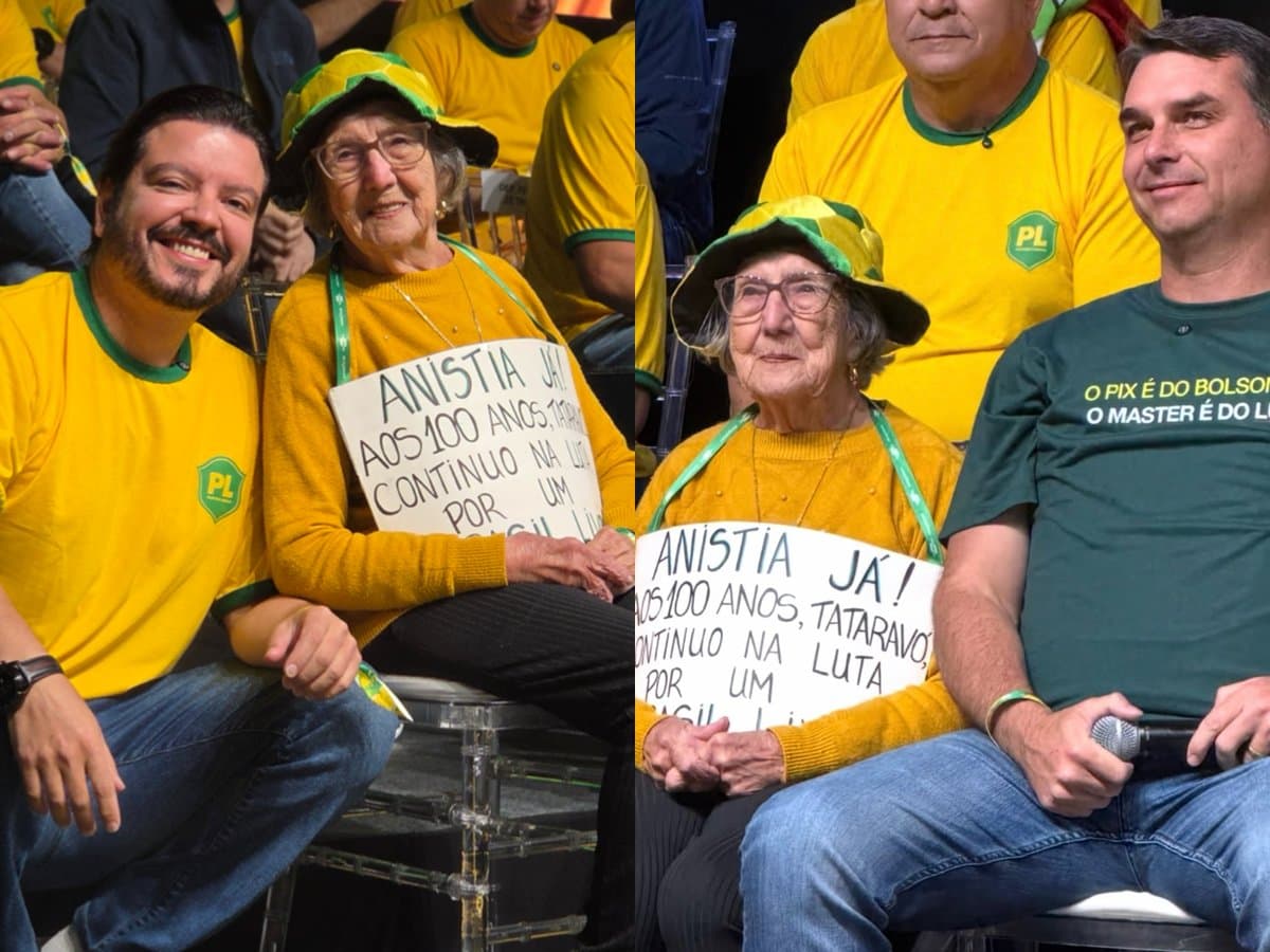 Deputado Alex Brasil leva idosa de 100 anos para conhecer Flávio Bolsonaro: “chorei de emoção!”