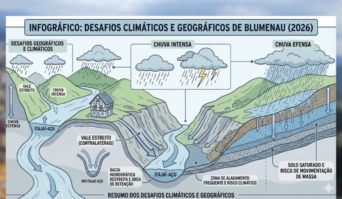 El Niño à vista: Blumenau mira combate às enchentes e cria novas regras para construções