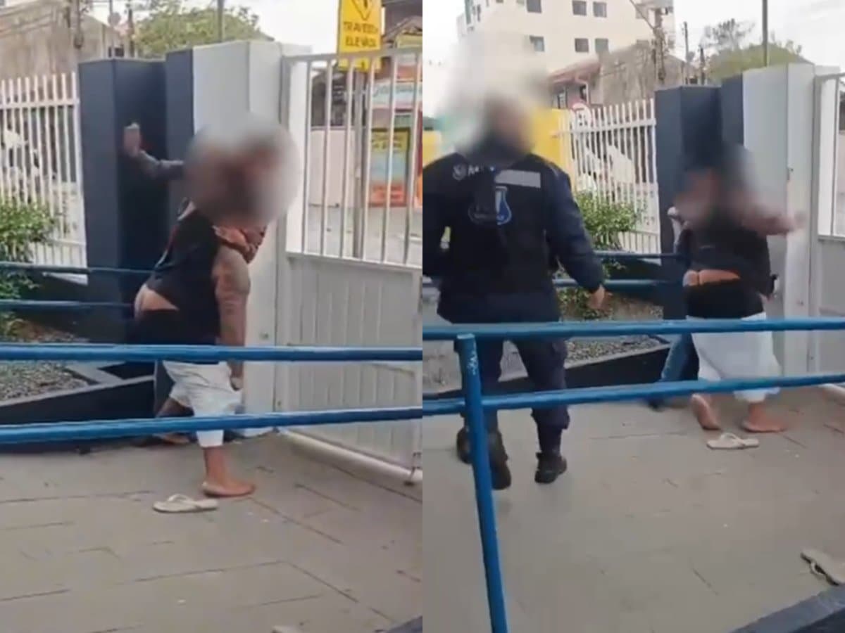 Vídeo mostra briga com socos e faca dentro de creche municipal em Itajaí