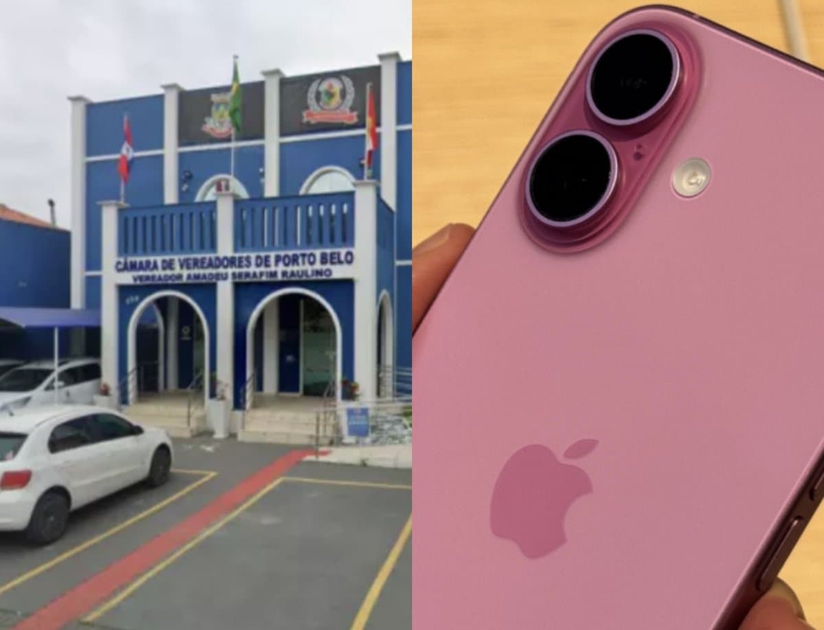 Câmara de Vereadores paga R$ 124 mil em 11 iPhones 16 Pro para políticos de Porto Belo