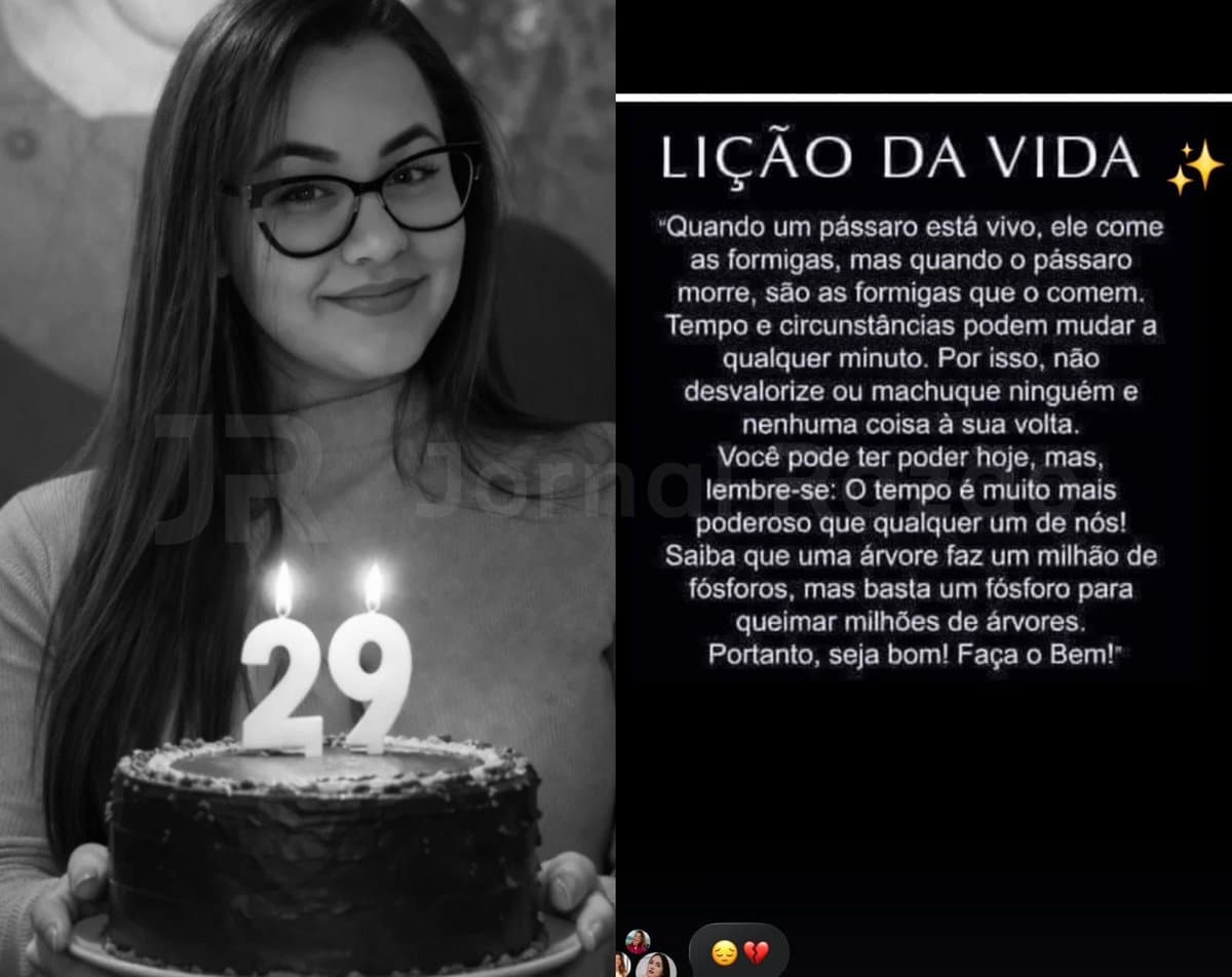 “Faça o bem”: terapeuta de 29 anos compartilha reflexão sobre a vida e morre horas depois em Itajaí