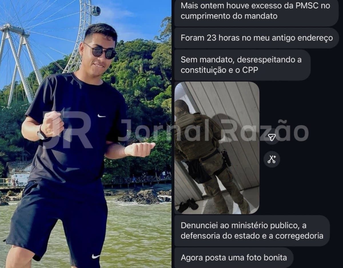 “Posta uma foto bonita”: foragido que tentou forjar PMs em Tijucas debochou antes de ser preso