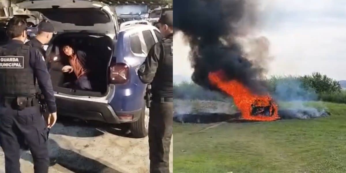 Horas após ser preso, Justiça solta criminoso que incendiou viatura da Guarda Municipal de Florianópolis
