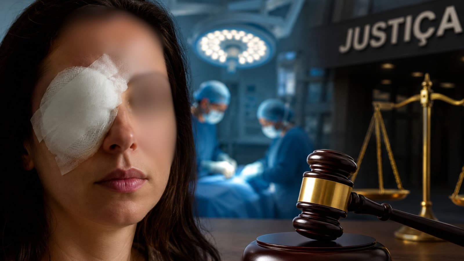 Entrou para operar o nariz e saiu cega de um olho: Justiça condena médico e hospital em SC