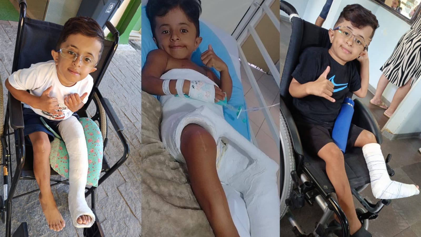 “Só quero brincar”: Pablinho de Navegantes precisa de cirurgia de R$ 230 mil para viver com menos dor
