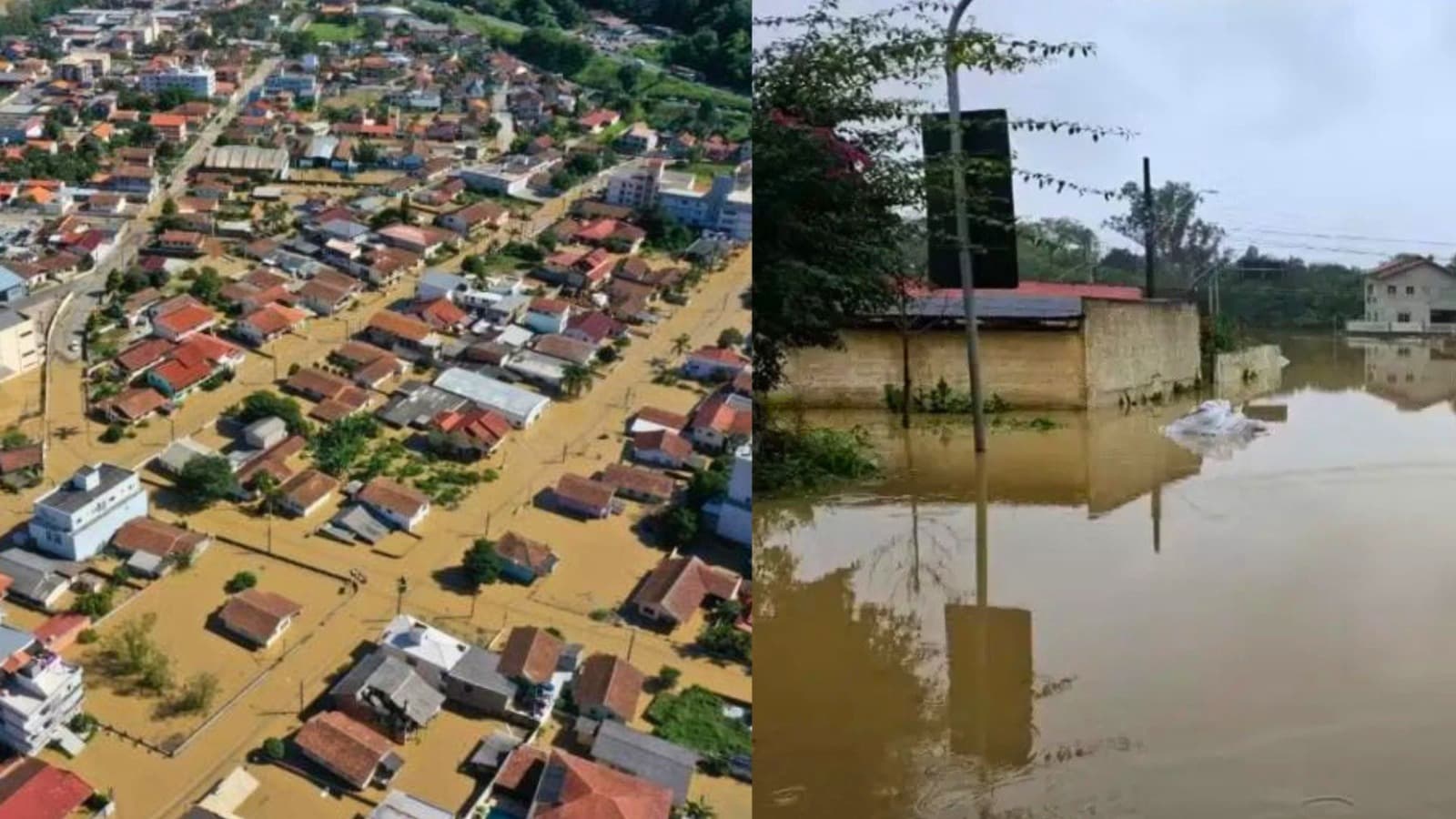 Santa Catarina é o 2º estado do país com mais cidades em risco de deslizamento e enchente, aponta TCE