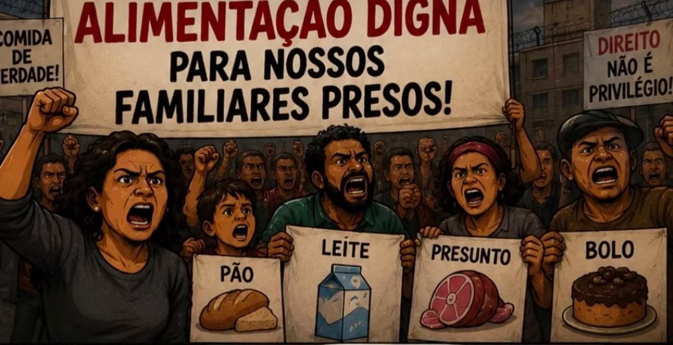 Famílias de presos em SC exigem “pão, leite, presunto e bolo” nas cadeias