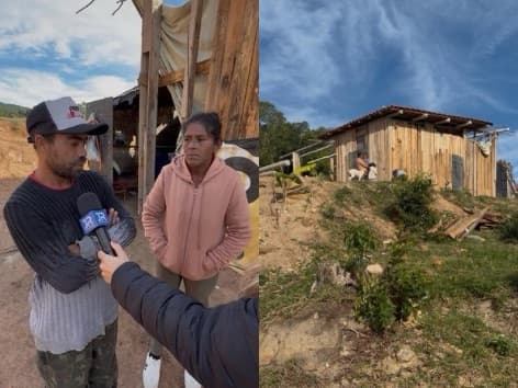 Moradores se unem em mutirão para tirar do frio família com quatro filhos em Tijucas