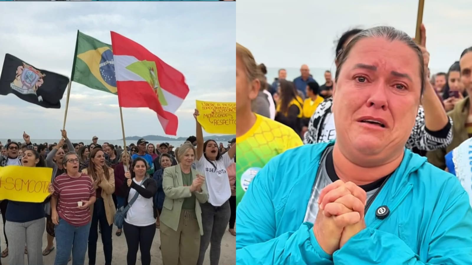 Pescadores pedem “cota zero” da tainha em protesto contra o Governo Lula em Bombinhas