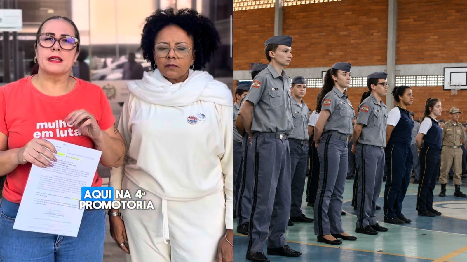 “O lugar de policial é no quartel”: sindicato contesta escola cívico-militar que a própria comunidade pediu em SC
