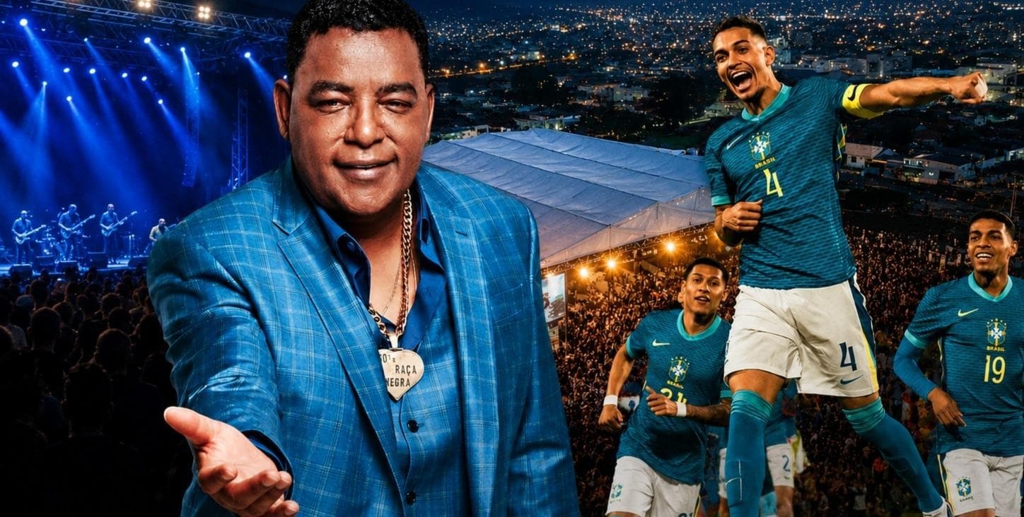 Show gratuito com Raça Negra e estreia do Brasil na Copa: aniversário de Tijucas será em grande estilo