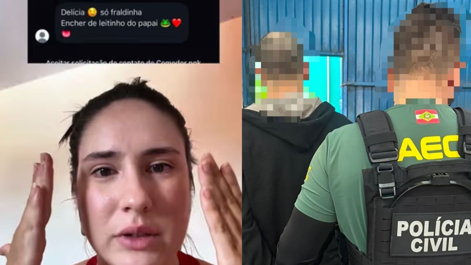 GAECO quebra anonimato de perfil fake e prende autor de comentários sexuais contra criança de 2 anos em Tubarão