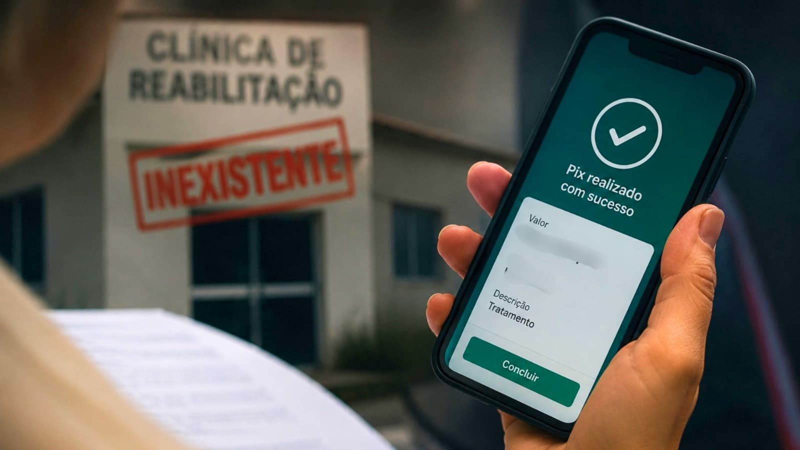 Mãe transfere Pix para clínica de reabilitação que nunca existiu e descobre golpe em SC