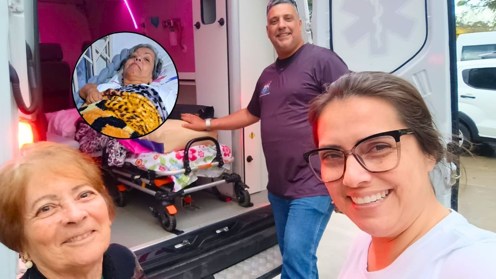 A caminho de consulta em Florianópolis, irmã de acamada expõe a VERDADE sobre atendimento em ambulância