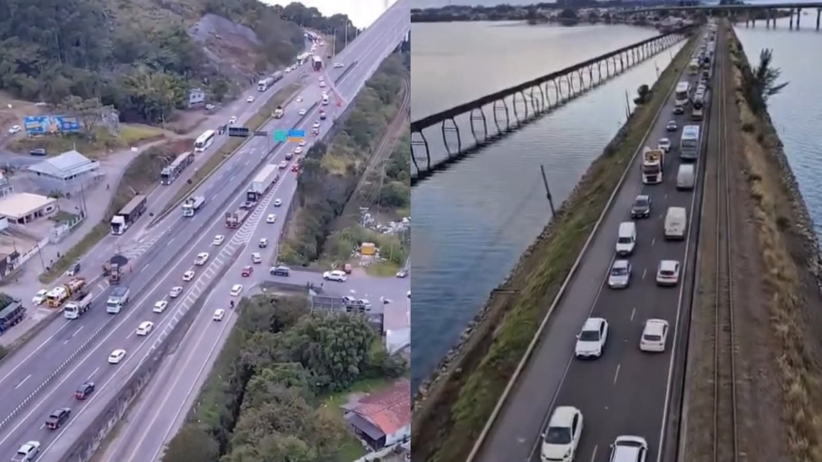 “De volta a 2015”: interdição da ponte Anita Garibaldi devolve as filas caóticas à ponte antiga em Laguna