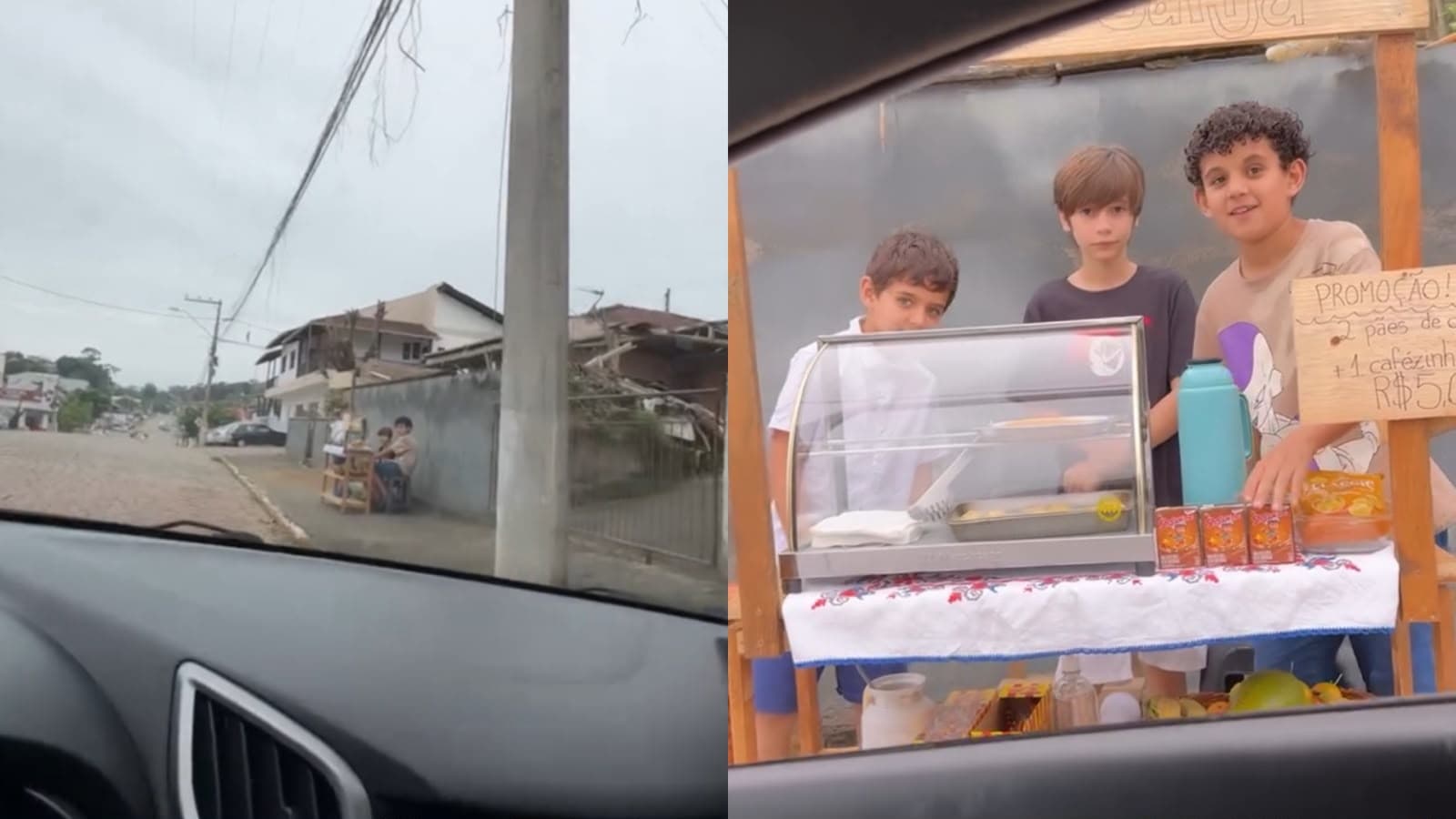 “Com direito a promo do dia”: crianças montam barraquinha e conquistam moradores em SC