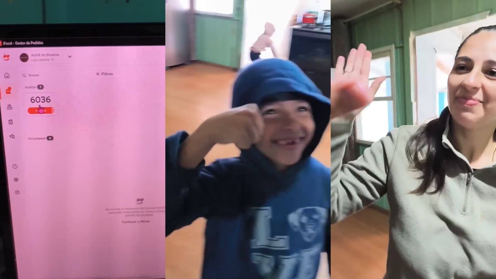 Família de SC transforma sonho do filho de 7 anos em doceria e vibra com o primeiro cliente do iFood