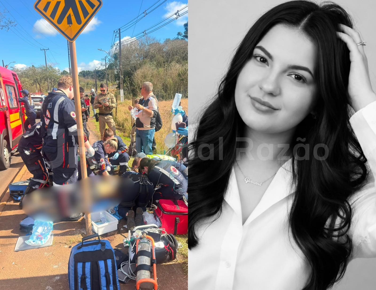 “Menina de luz”: jovem de 21 anos perde o controle da moto e morre após colidir com poste em Chapecó