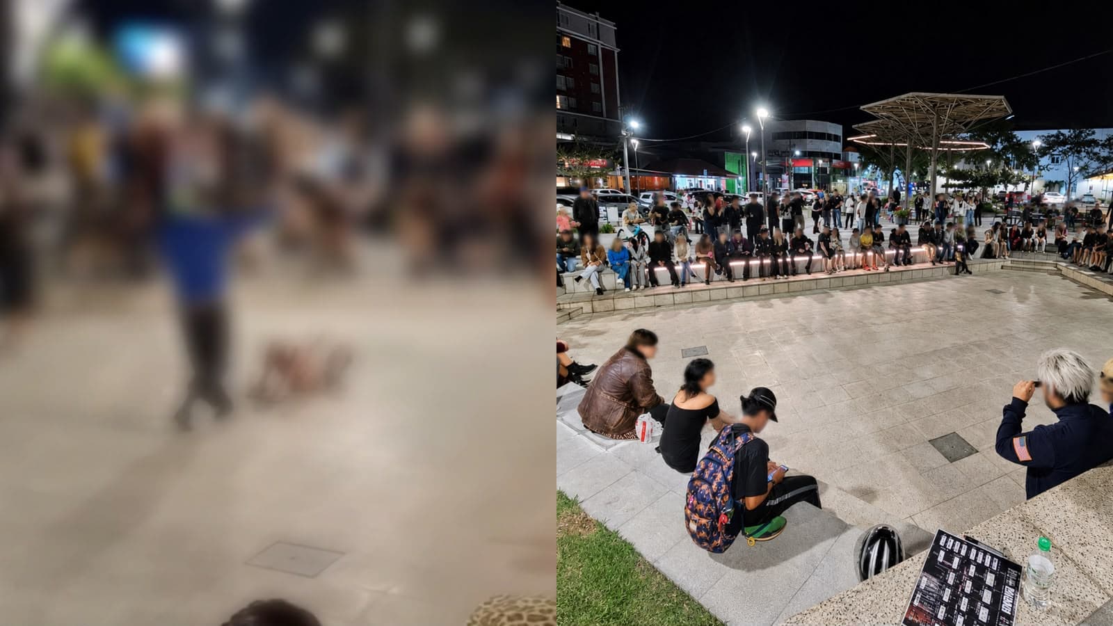 Jovens comparecem em peso a campeonato de “farmar aura” em praça de cidade catarinense