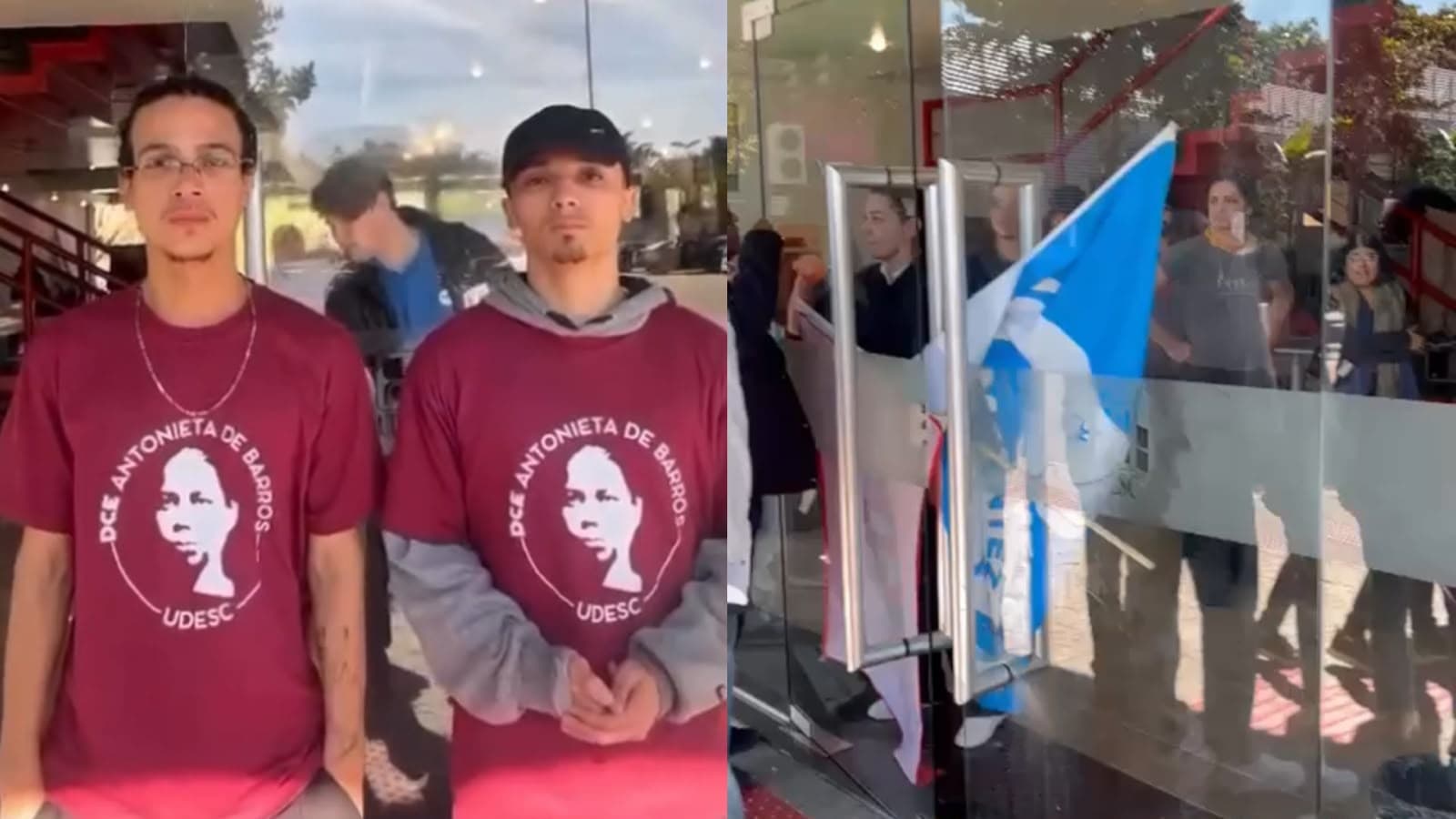 “Coisa da ditadura mesmo”: militantes acusam direita de vandalizar prédio da UDESC em Florianópolis