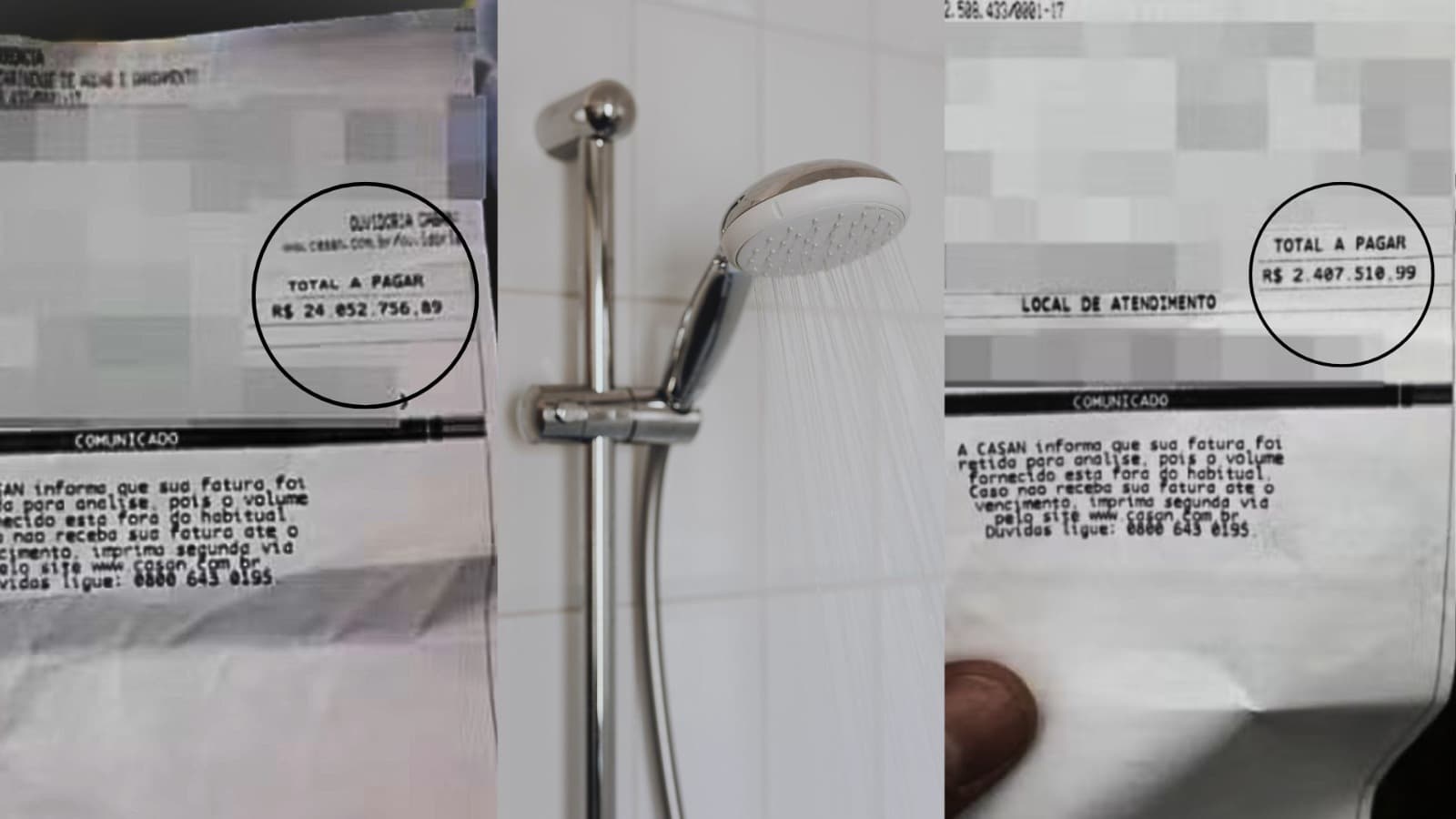 Banho de ouro: aviso de “conta” de água de R$ 24 milhões assusta moradores no Litoral de SC