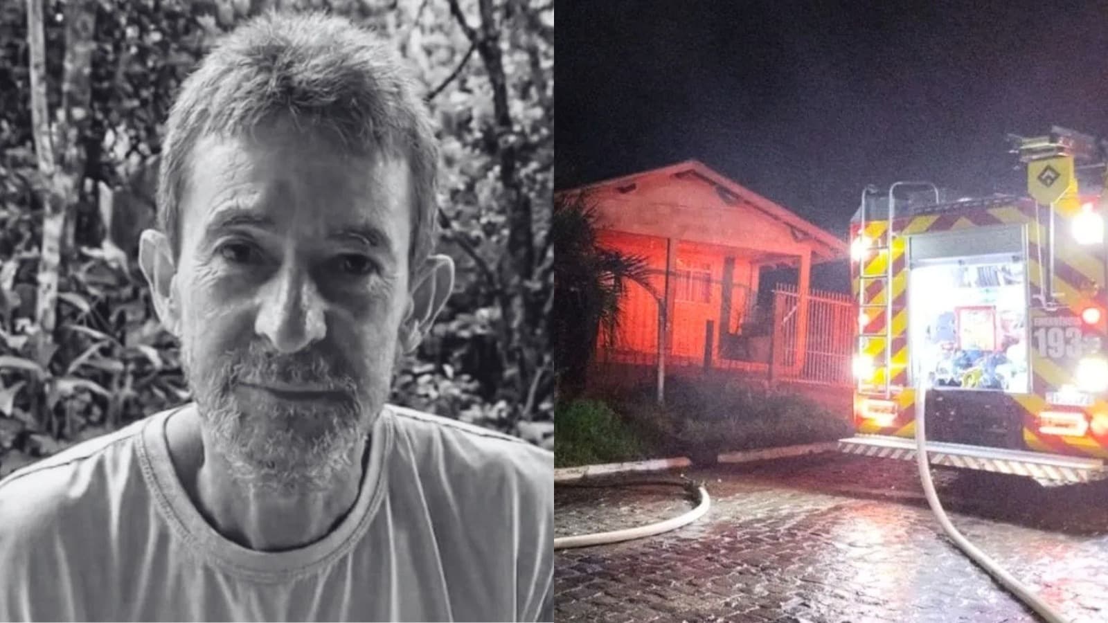 Morador resgatado de incêndio em casa morre após 8 dias internado por inalar fumaça em SC