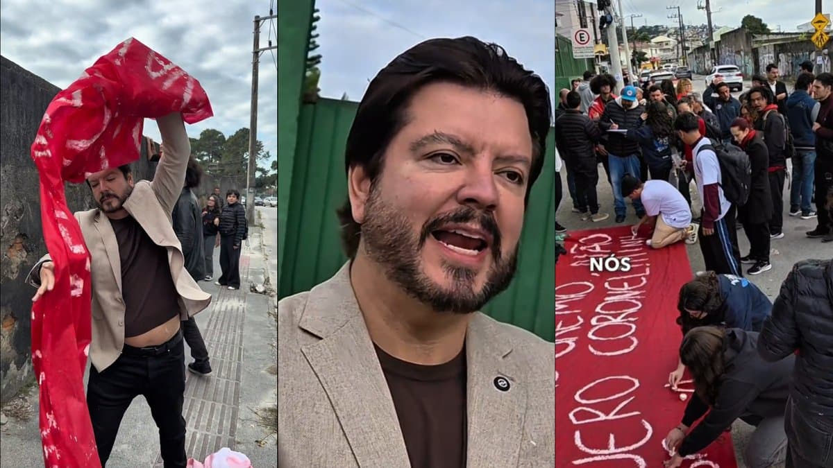 Alex Brasil promete levar escolas cívico-militares a toda SC após protesto da esquerda