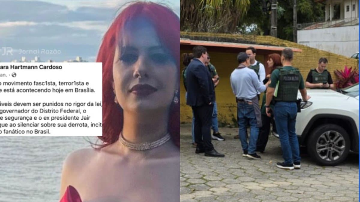 Barbara Hartmann Cardoso e o cumprimento do mandado do Gaeco em Florianopolis