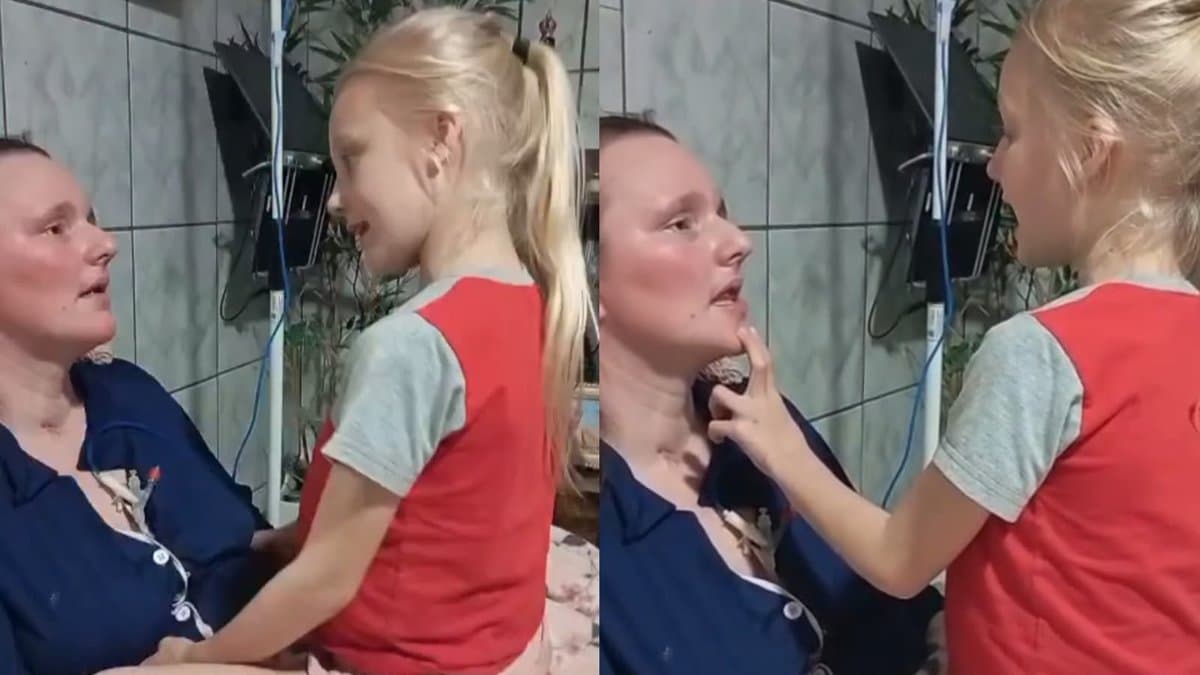 “Ela ainda vai tirar a mãe dessa”: menina de 7 anos conduz exercício de fala com a mãe acamada por AVC em SC