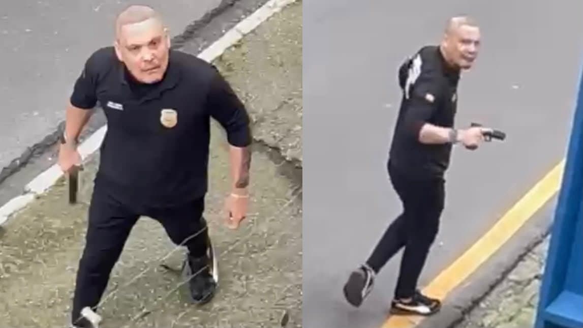 “Nunca passei por isso”: suposto policial ameaça idoso durante discussão por fezes de cachorro em BC